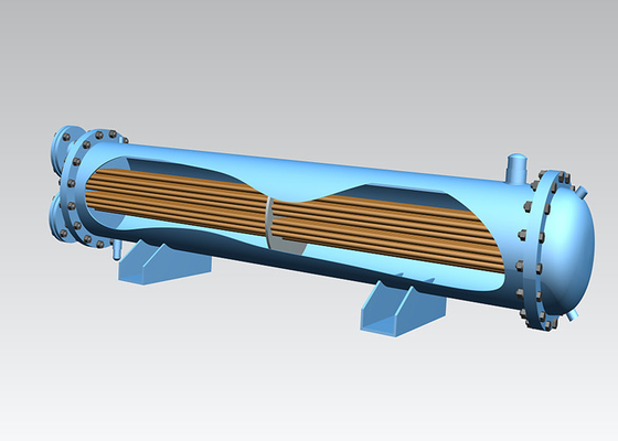 R134A 3000KW réfrigérant Shell And Tube Evaporator