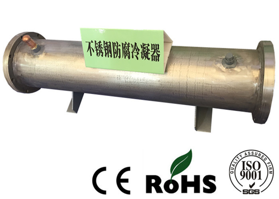 Milieu réfrigérant de tube d'eau de mer d'échangeur de chaleur d'acier inoxydable de R134a